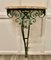 French Wrought Iron & Marble Console or Hall Table, 1880s 2