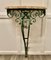 French Wrought Iron & Marble Console or Hall Table, 1880s, Image 2