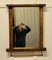 Specchio da parete grande in quercia di recupero con portasciugamani, anni '70, Immagine 3