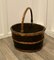 Copper and Oak Bucket for Coal or Logs, 1890s, Image 2