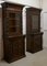 French Carved Gothic Oak Bookcases, 1860s, Set of 2 3