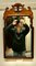 Antique Burr Walnut Wall Hanging Mirror, 1880s 3