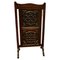 Carved Gothic Oak Panelled Fire Screen, 1900s 1