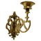 19th Century French Gothic Brass Wall Candleholders, 1890s, Set of 2, Image 1