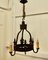 French Blacksmith Iron Game Hanging Light, 1900s 9