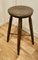 Victorian Ash and Elm Farmhouse Kitchen Stools, 1890s, Set of 2, Image 2