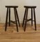 Victorian Ash and Elm Farmhouse Kitchen Stools, 1890s, Set of 2 6
