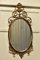 Large Gold Crested Oval Wall Mirror in Rococo Style, 1970 3