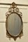 Large Gold Crested Oval Wall Mirror in Rococo Style, 1970, Image 3