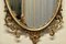 Large Gold Crested Oval Wall Mirror in Rococo Style, 1970 5