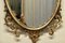 Large Gold Crested Oval Wall Mirror in Rococo Style, 1970, Image 5