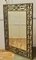 Espejo de pared con margen grande de hierro dorado, 1930, Imagen 3