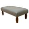 French Long Foot Stool in Leather, 1920 1