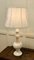 Lampada da tavolo grande in marmo bianco intagliato, anni '60, Immagine 6