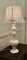 Große bauchige Tischlampe aus geschnitztem weißem Marmor, 1960er 8