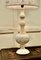 Lámpara de mesa bulbosa grande de mármol blanco tallado, años 60, Imagen 4