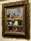 Specchio da parete grande antico quadrato dorato, 1800, Immagine 4