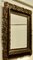 Espejo de pared rococó antiguo cuadrado dorado, 1800, Imagen 3