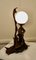 Folk Art Root Carved Table Lamp, 1930, Image 4