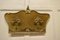 French Baroque Style Coat Hanger in Brass and Velvet, 1880 2