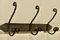 Hat and Coat Hooks in Polished Steel and Wrought Iron, 1960 4