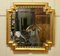 Specchio grande Art Déco dorato, Francia, 1920, Immagine 3
