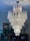 Lámpara de araña grande con corona colgante de Murano, Imagen 8