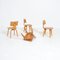 Vintage Plywood Chairs by Cees Braakman from Pastoe, 1950s, Set of 4 2