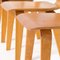 Vintage Plywood Chairs by Cees Braakman from Pastoe, 1950s, Set of 4, Image 9