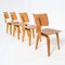 Vintage Plywood Chairs by Cees Braakman from Pastoe, 1950s, Set of 4 14