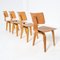Vintage Plywood Chairs by Cees Braakman from Pastoe, 1950s, Set of 4, Image 14