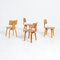 Vintage Plywood Chairs by Cees Braakman from Pastoe, 1950s, Set of 4 8