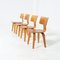 Vintage Plywood Chairs by Cees Braakman from Pastoe, 1950s, Set of 4 1