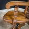 Antique Oak Desk Chair, England, 1880s 4