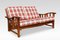 Arts and Crafts 2-Sitzer Sofa aus Nussholz, 1890er 1