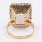 Vintage 18k Yellow Gold Smoky Quartz Cocktail Ring, 1960s, Image 5