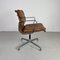 Hellbrauner Soft Pad Group Chair aus Leder von Herman Miller für Eames, 1960er 2