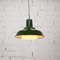 Vintage Green Suspension Lamp, 1960s 3
