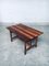 Patinated Wood Garden Table, 1970s 12