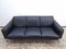 Schwarzes italienisches Vintage Ledersofa von Matteo Grassi 11