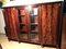 Empire Mahogany Bookcase Cabinets, 1970s, Set of 2 1