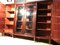 Empire Mahogany Bookcase Cabinets, 1970s, Set of 2 3