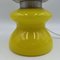 Gelbe Tischlampe aus Opalglas, 1960er 4