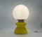 Yellow Opaline Glass Table Lamp, 1960s 10