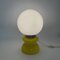 Gelbe Tischlampe aus Opalglas, 1960er 2