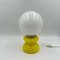 Yellow Opaline Glass Table Lamp, 1960s 5