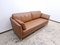 Leather Sofa in Cognac Colors, Set of 2 3