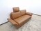 Leather Sofa in Cognac Colors, Set of 2 2
