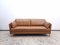 Leather Sofa in Cognac Colors, Set of 2 6