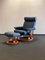 Stressless Armchair with Ottoman by Orion Ekornes, 1990s, Set of 2 1